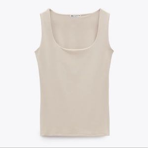 Zara Wide Strap Stretch Tank